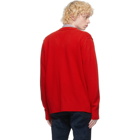 PRESIDENTs Red Self Edge Cardigan