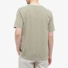 Folk Men's Stripe T-Shirt in Olive/Ecru Melange