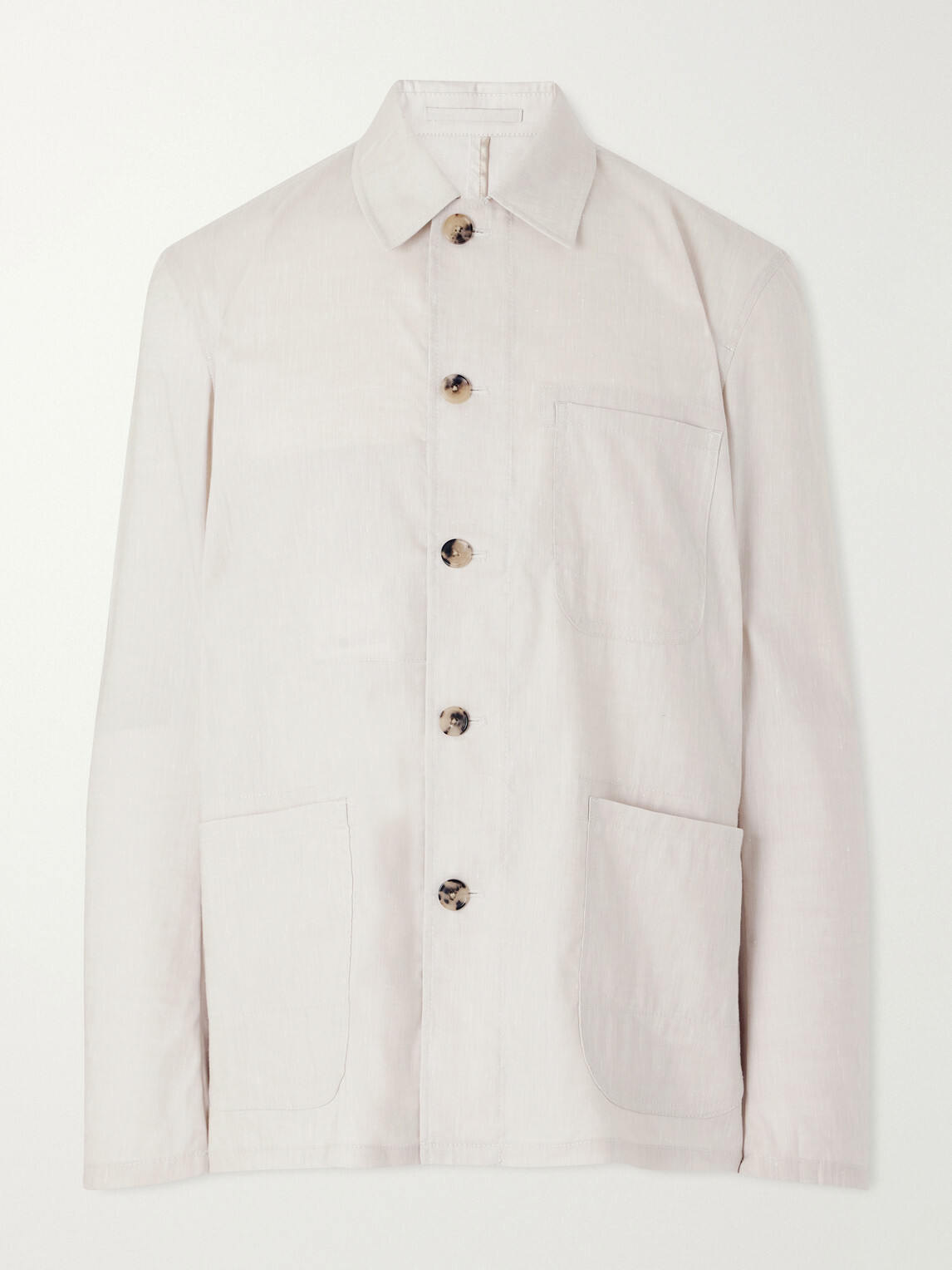 Paul Smith - Linen and Wool-Blend Overshirt - Neutrals