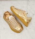 Dolce&Gabbana DG Cushion metallic leather sneakers