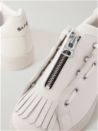 A.P.C. - Sacai Julietta Fringed Leather Sneakers - White - EU 42