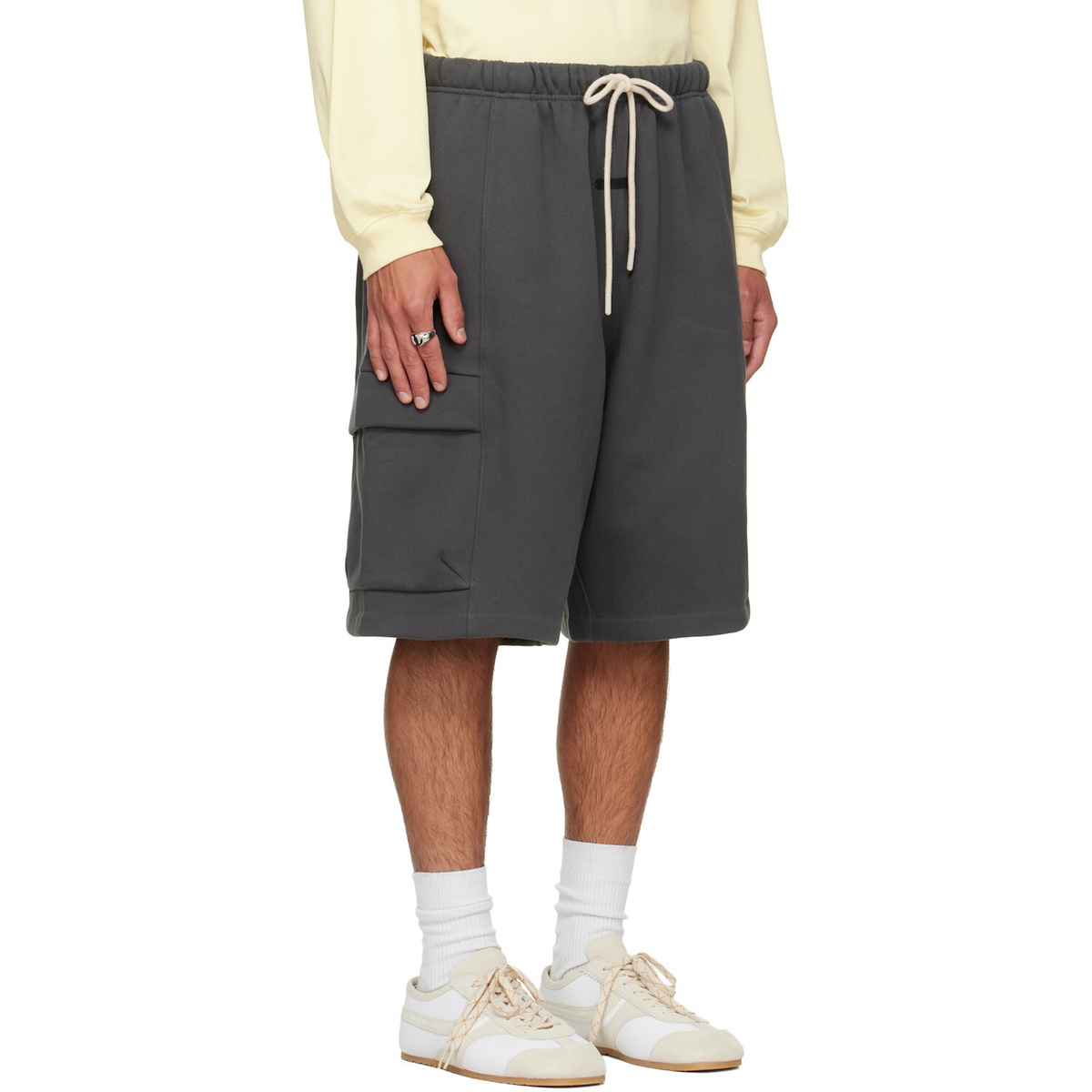Fear of God ESSENTIALS Gray Cargo Basketball Shorts