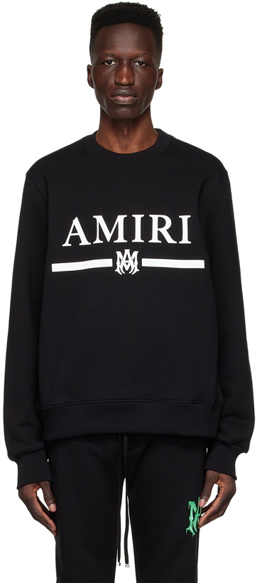 Photo: AMIRI Black Cotton Sweatshirt