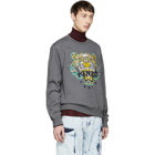 Kenzo Grey Limited Edition Dragon Tiger Sweatshirt