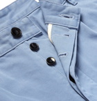 Officine Generale - Patchwork Cotton-Twill Trousers - Men - Blue