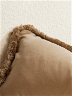 Soho Home - Margeaux Fringed Cotton-Blend Velvet Cushion
