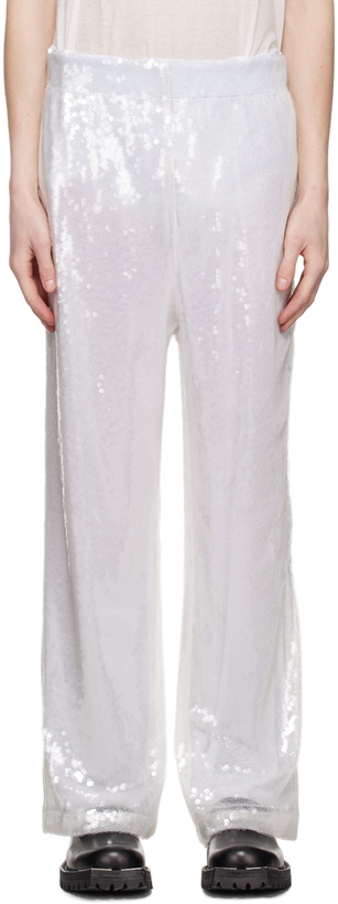 Photo: Feng Chen Wang White Sequin Trousers