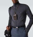 Prada Prada Speedrock Re-Nylon card case with strap