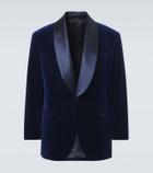 Brunello Cucinelli Pinstripe cotton velvet tuxedo jacket