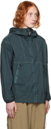 and wander Blue Packable Jacket
