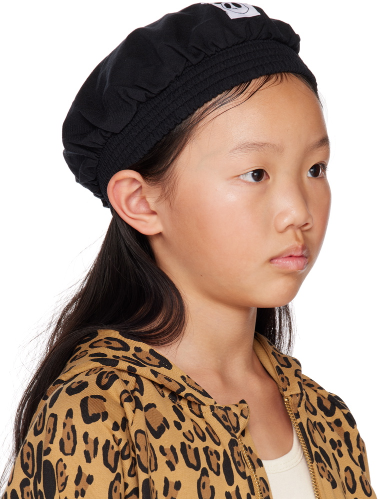 Mini Rodini Baby Black Patch Beret