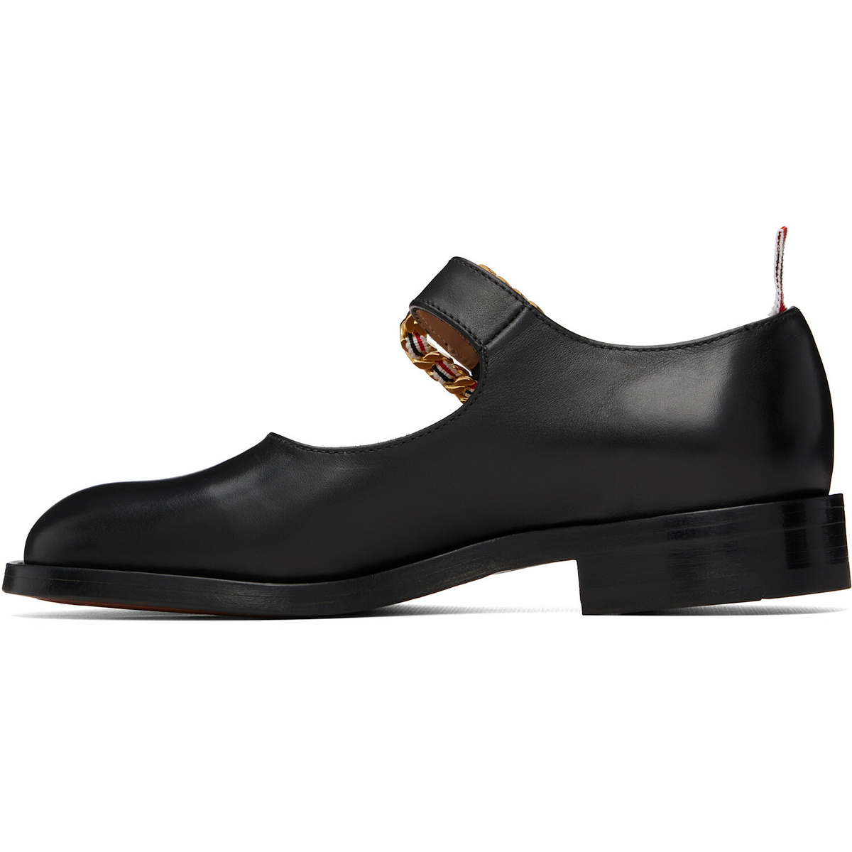 Thom Browne Black Single Strap Thom John Ballet Loafers