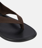 The Row Leather thong sandals