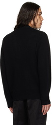 sacai Black Zip Cardigan