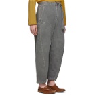 Lemaire Grey Twisted Chino Trousers