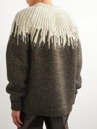 Bottega Veneta - Jacquard-Knit Wool Sweater - Brown