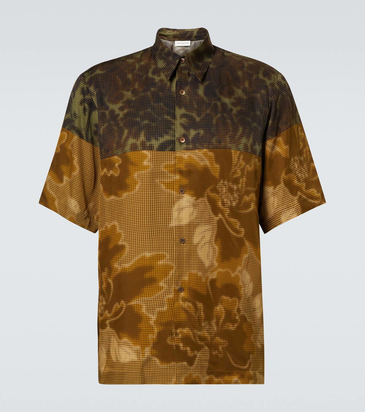 Dries Van Noten Printed bowling shirt