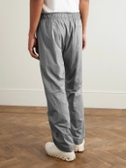 ON - Court Tapered Crinkled-Shell Trousers - Gray