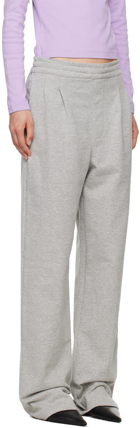 Carter Young Gray Pleated Sweatpants