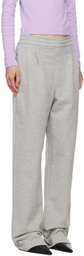 Carter Young Gray Pleated Sweatpants