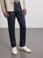 Zegna - 232 Full-Grain Leather Sneakers - White