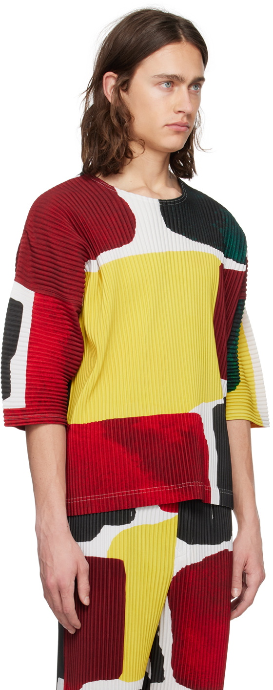 HOMME PLISSÉ ISSEY MIYAKE LANDSCAPE 1 HOMME PLISSÉ ISSEY MIYAKE Multicolor Landscape T-Shirt Homme