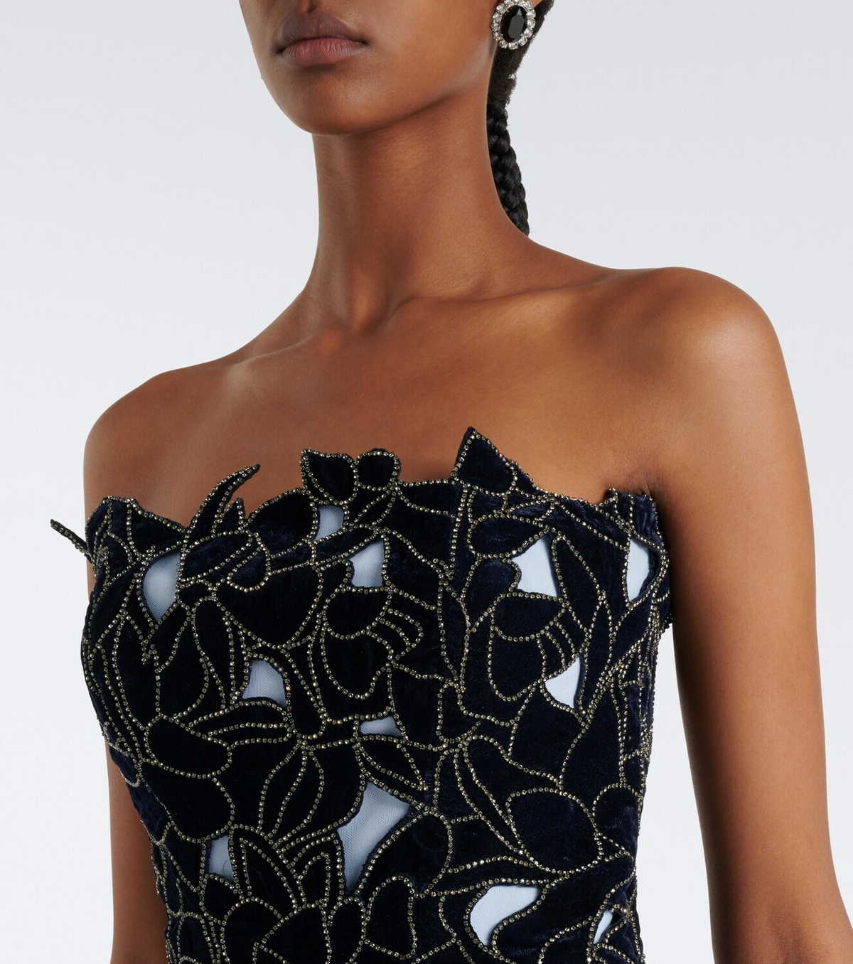 Costarellos Alessi embellished tulle gown