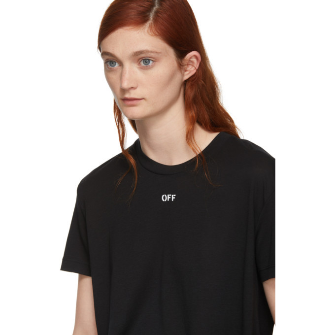 Off-White SSENSE Exclusive Black Cherry Flower Oversized T-Shirt Off-White