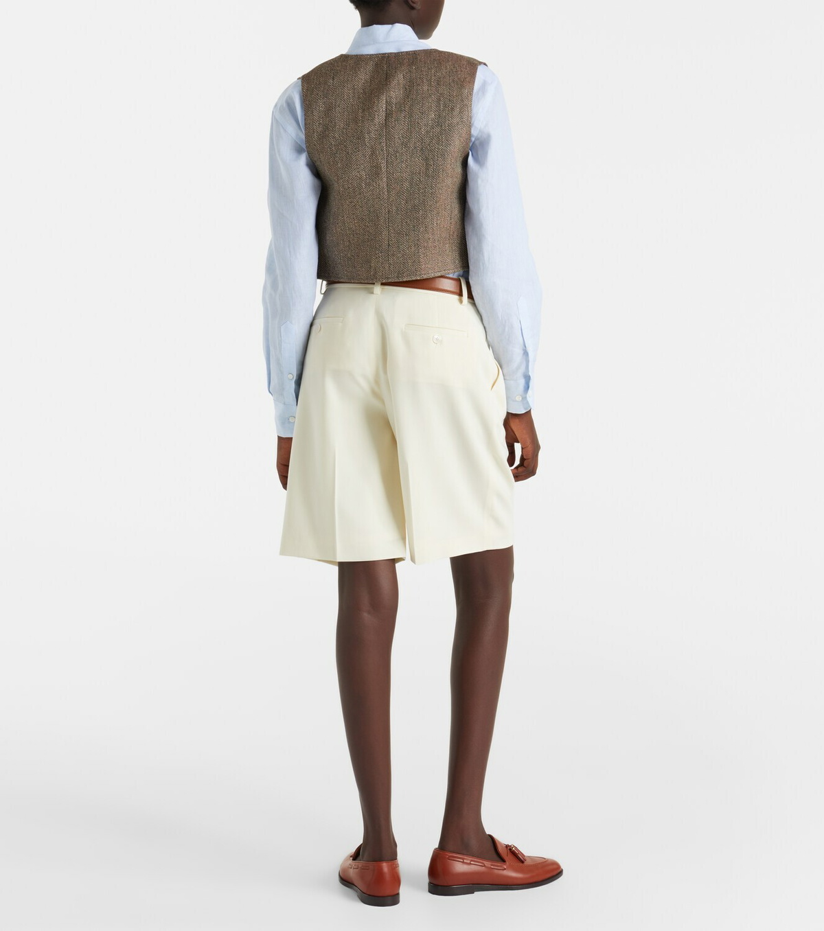 Ralph Lauren Collection Minetta wool gabardine Bermuda shorts