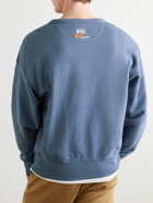 Nike - NSW Logo-Print Cotton-Jersey Sweatshirt - Blue