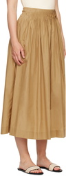 Loulou Studio Tan Artemis Maxi Skirt