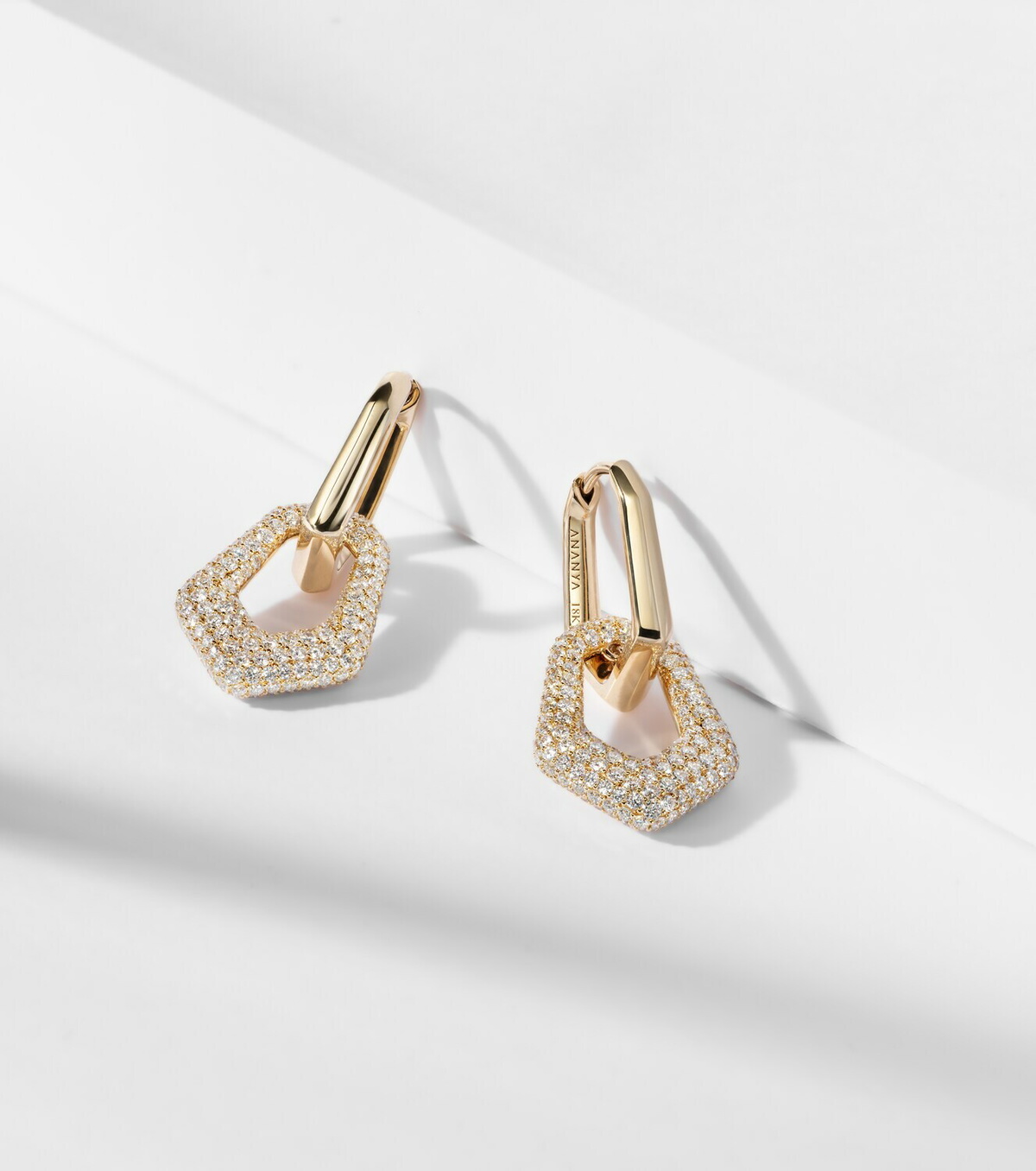 Ananya 18kt gold earrings with diamonds