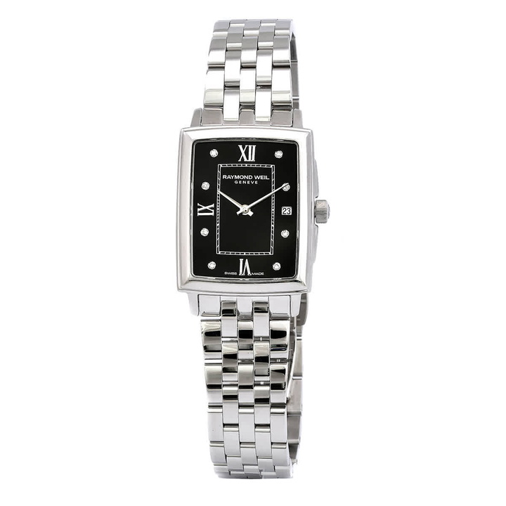 Photo: Raymond Weil Toccata Quartz Diamond Black Dial Ladies Watch 5925-ST-00295