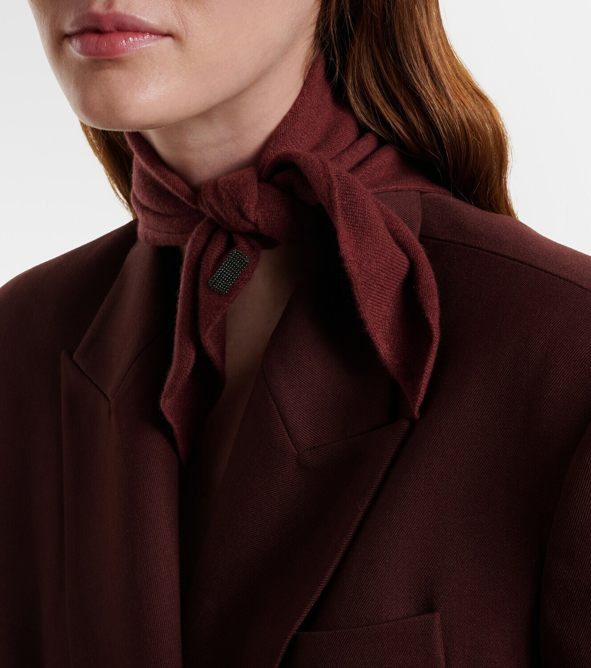 Brunello Cucinelli Monili cashmere scarf