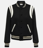 Saint Laurent - Teddy wool-blend varsity jacket