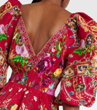 Camilla x Disney® linen and silk minidress