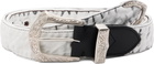 Toga Pulla White Denim Wide Belt