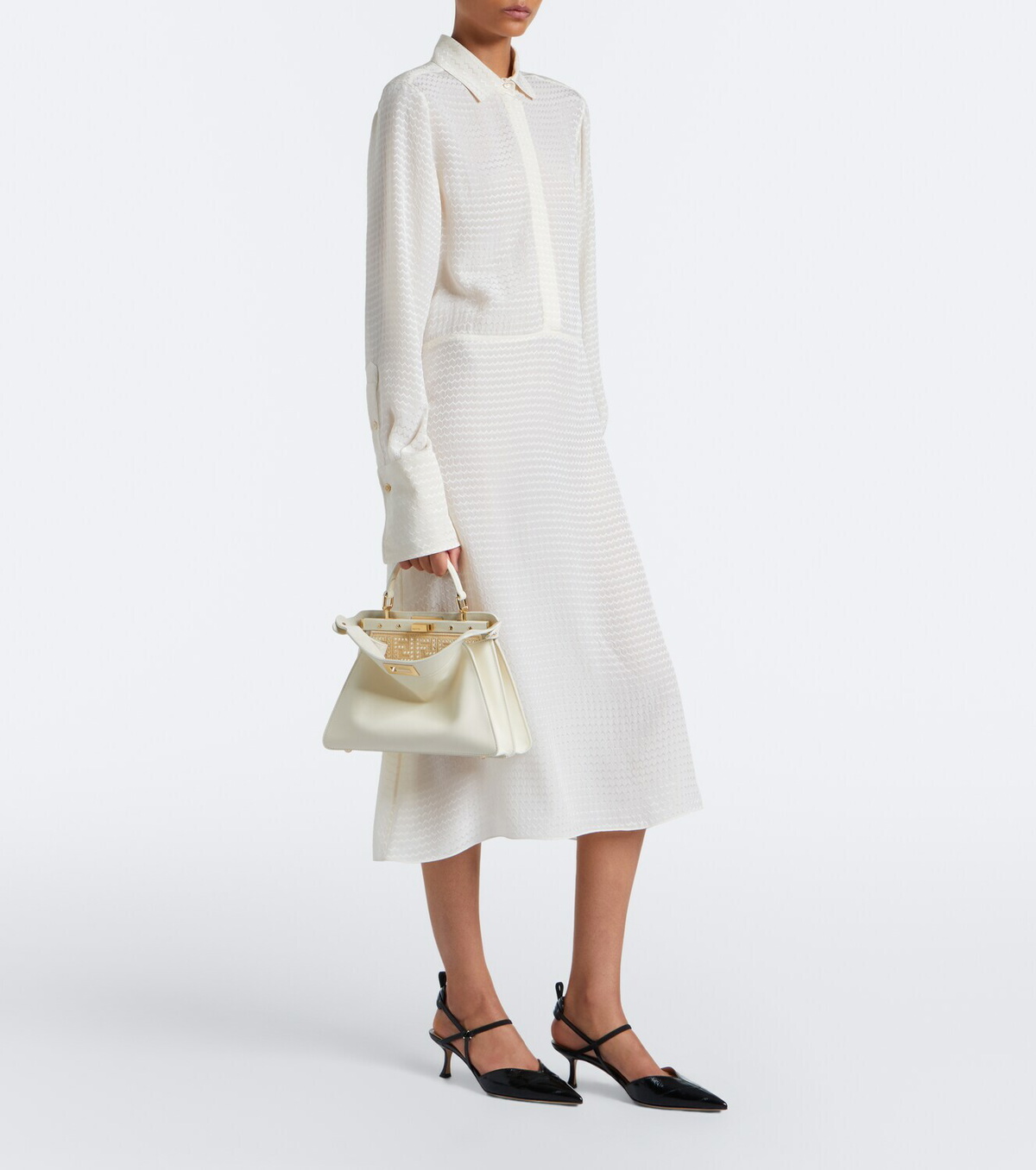 Fendi Peekaboo Small leather top-handle bag