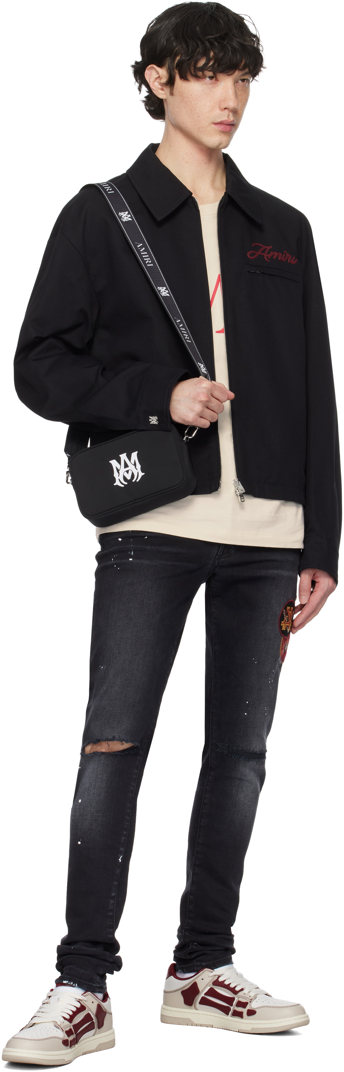 ショルダーバッグ AMIRI FW25 Amiri Hollywood Camera Case (AMBGCM1028 BLACK) THREE STAR CAMERA CASE - Black | AMIRI