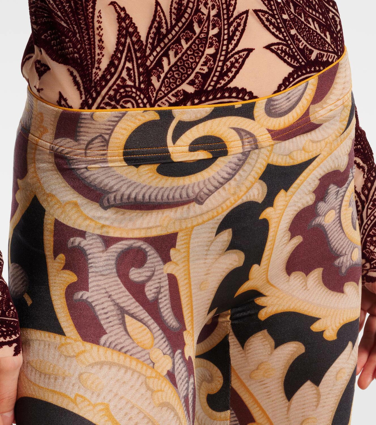 Wolford x Etro Baroque paisley leggings