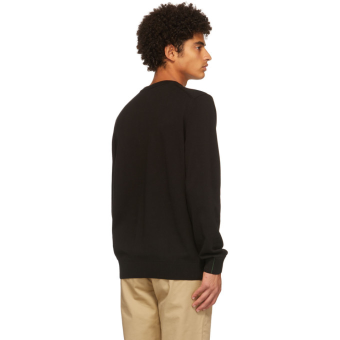 Lacoste black discount crew neck sweatshirt