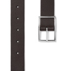 Anderson's - 3cm Black and Dark-Brown Reversible Leather Belt - Black