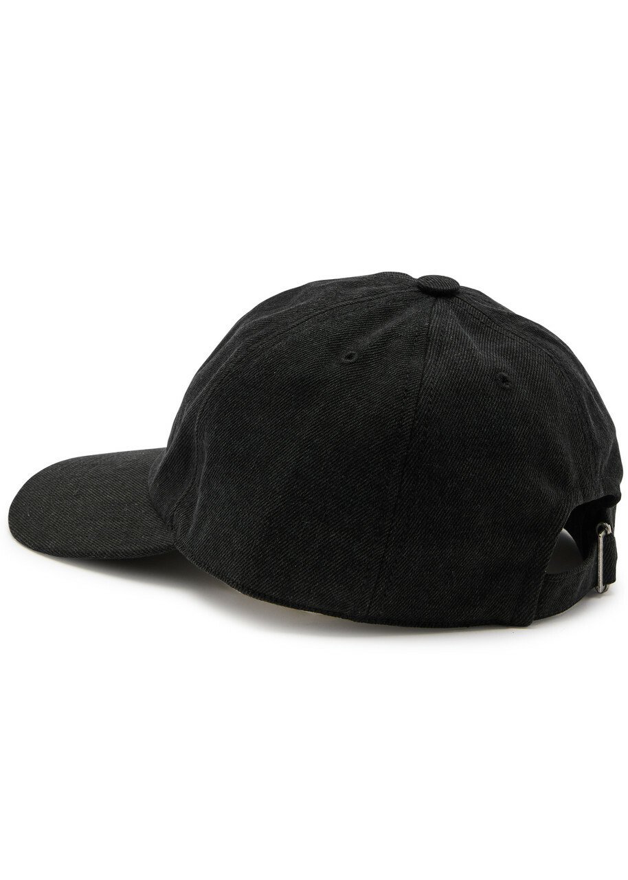 Isabel Marant Tomas Logo Cotton cap Black