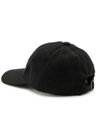 Isabel Marant Tomas Logo Cotton cap Black