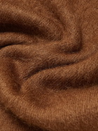 TOM FORD - Slim-Fit Brushed Wool, Silk and Mohair-Blend Sweater - Brown