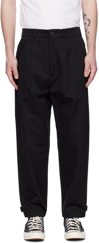 Photo: Izzue Black Pleated Trousers