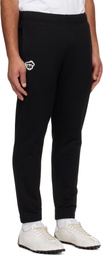 AAPE by A Bathing Ape Black Logo Patch Sweatpants