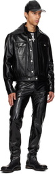 Courrèges Black Vinyl Trucker Jacket