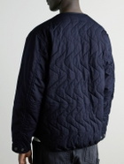 Blue Blue Japan - Padded Indigo-Dyed Cotton-Blend Shell Jacket - Blue