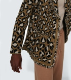 Alanui - Leopard jacquard-knitted cardigan